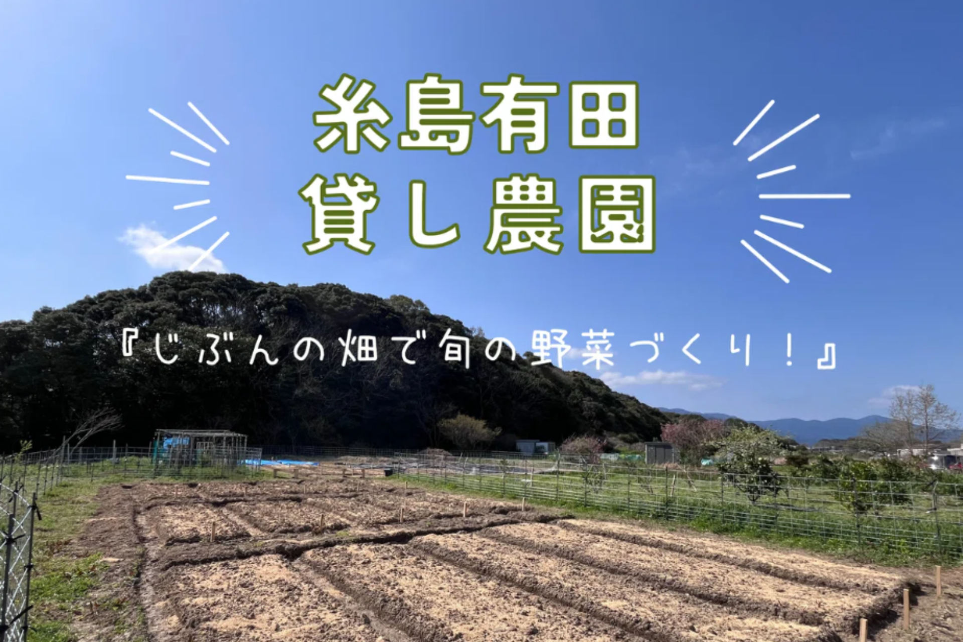 福岡糸島にある貸し農園
